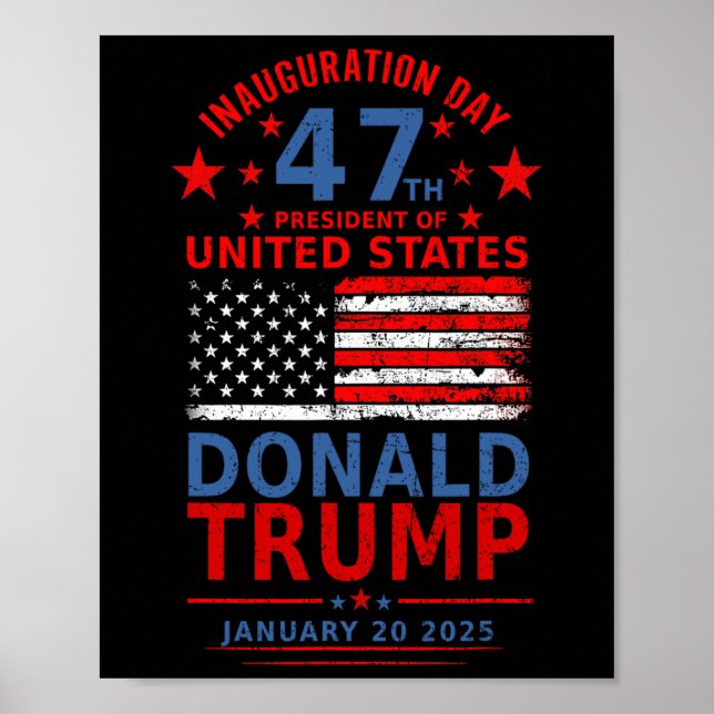 Donald Trump Won 2024 Val Inauguration Manar Wo Poster (Framsidan)