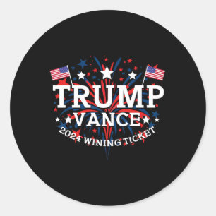 Donald Trump Won 2024 Val Inauguration Manar Wo Runt Klistermärke