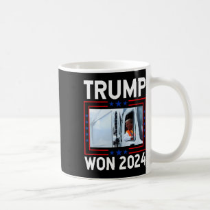 Donald Trump Won 2024 Val Inauguration Trump Kaffemugg