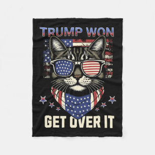Donald Trump Won 2024 Valkateter för Trump Manar Fleecefilt