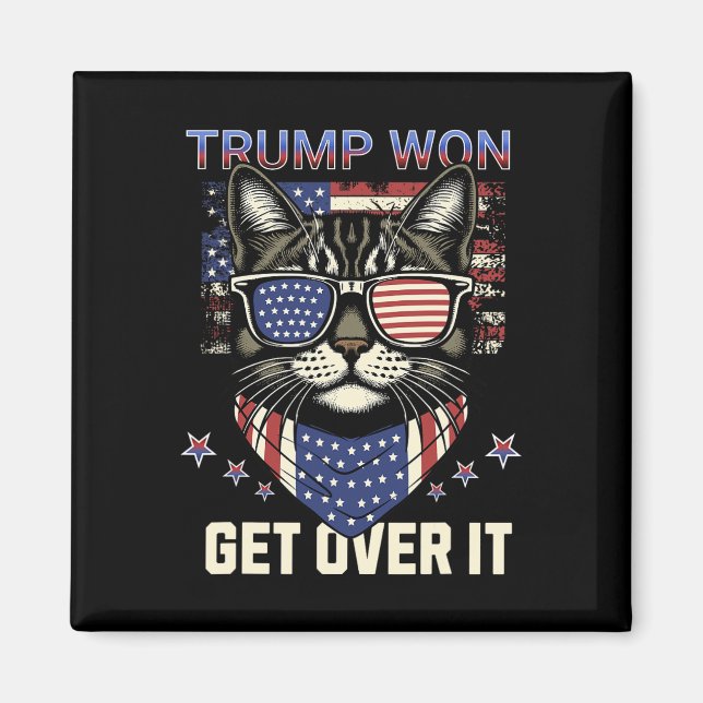 Donald Trump Won 2024 Valkateter för Trump Manar Magnet (Framsidan)