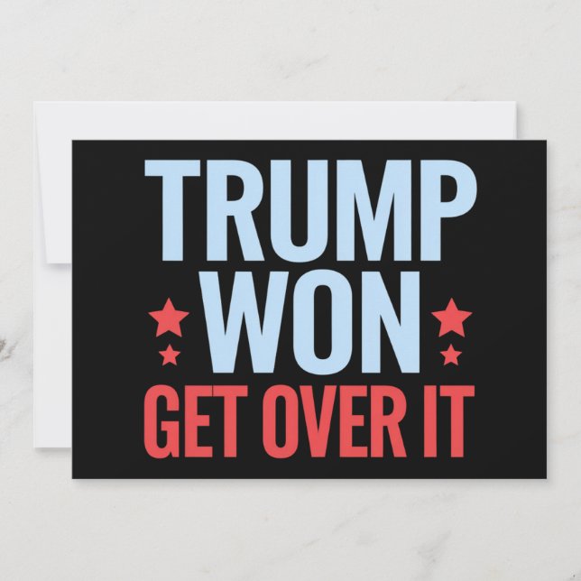 Donald Trump Won får över 2024 Trump Won Inbjudningar (Framsida)
