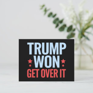Donald Trump Won får över 2024 Trump Won Vykort