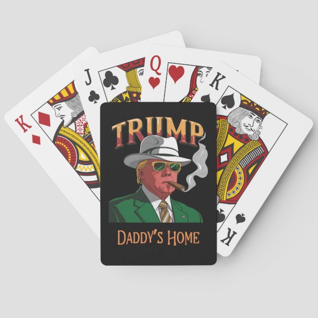 Donald Trump Won Val 2024 Inauguration MAGA Casinokort (Baksidan)