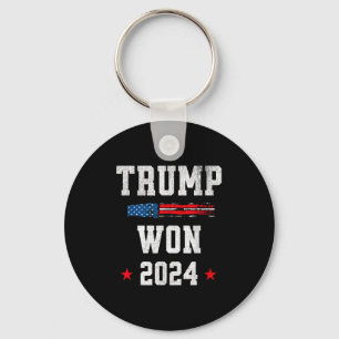 Donald Trump Won Wins 2024 Val 47:e talman Nyckelring