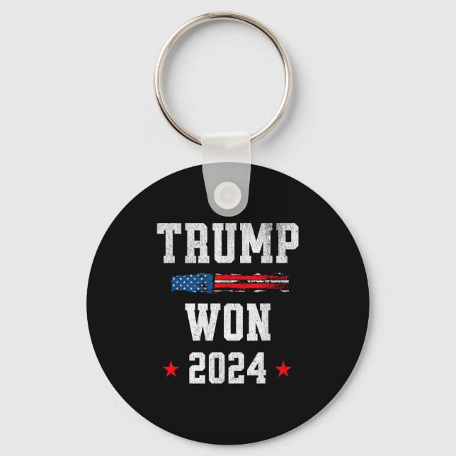 Donald Trump Won Wins 2024 Val 47:e talman Nyckelring (Framsida)