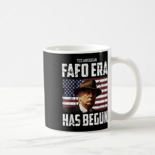 Donald Trumpar runt den amerikanska Fafo Era och h Kaffemugg