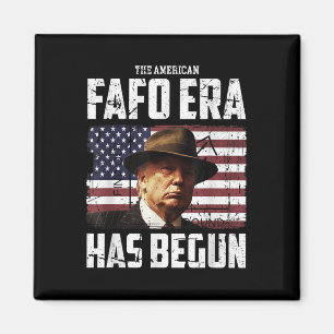 Donald Trumpar runt den amerikanska Fafo Era och h Magnet