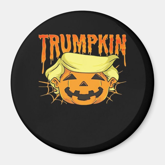 Donald Trumpkin Funny President Party Halloween Cl Magnet (Framsidan)