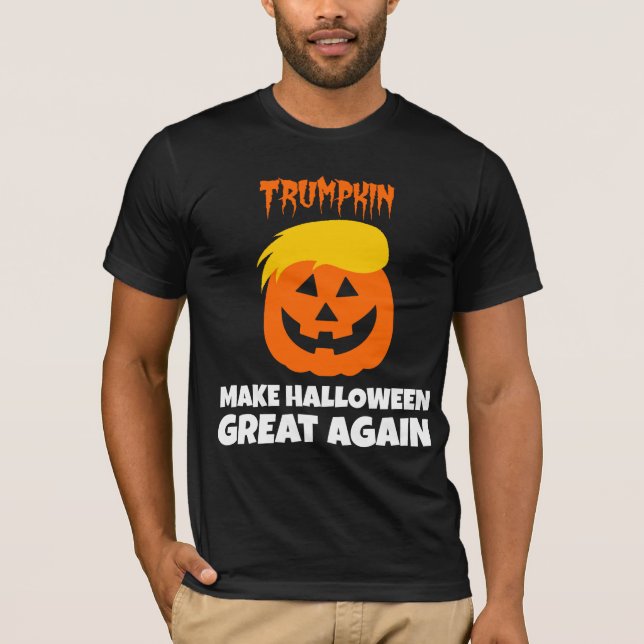 Donald Trumpkin gör Halloween underbar igen Tee Shirt (Framsida)