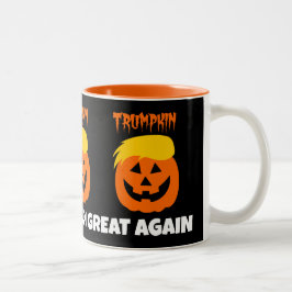 Donald Trumpkin gör Halloween underbar igen Två-Tonad Mugg