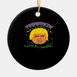 Donald Trumpkin Gör Halloween Underbar igen Vuxen Julgransprydnad Keramik