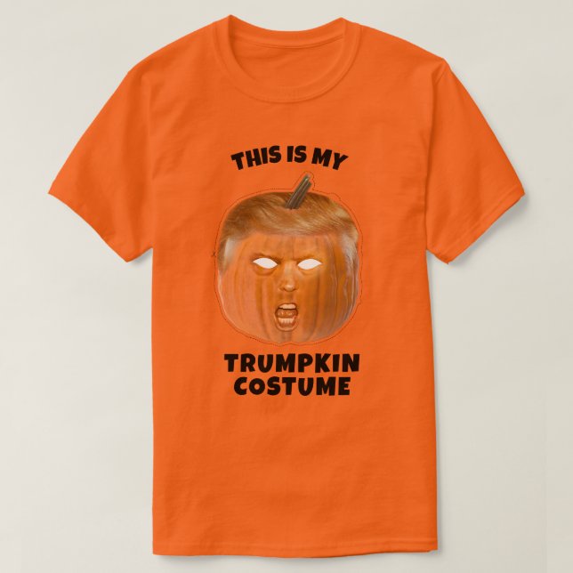 Donald Trumpkin Halloween Costume T Shirt (Design framsida)