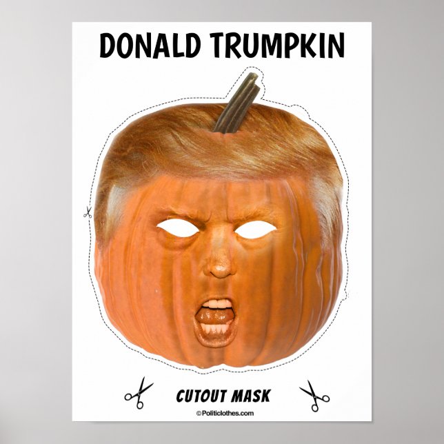 Donald Trumpkin Halloween Mask Poster (Framsidan)