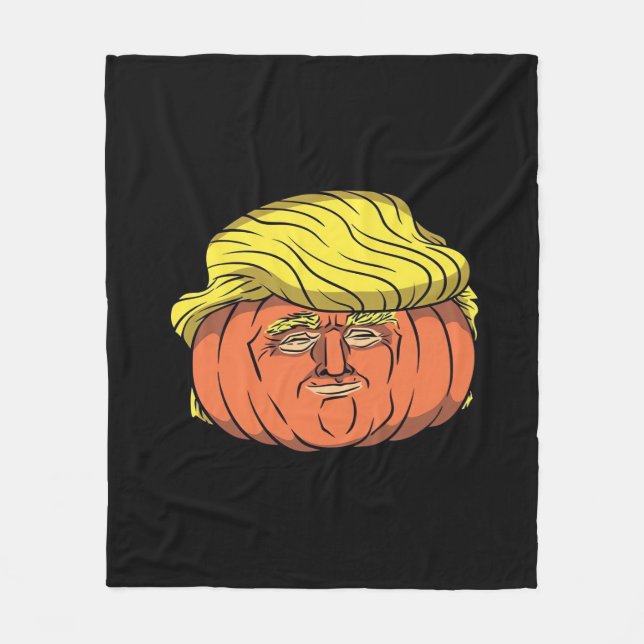 Donald Trumpkin Pumpking Fleecefilt (Framsidan)