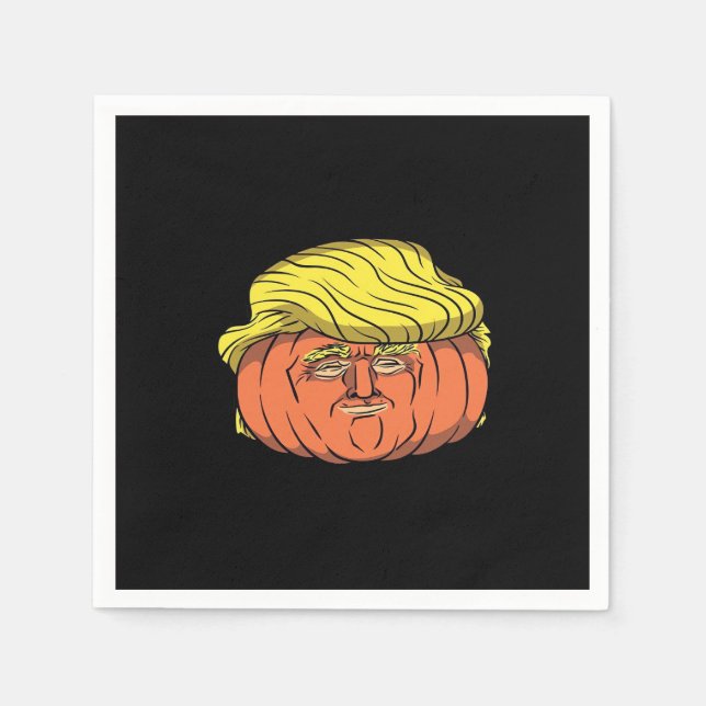 Donald Trumpkin Pumpking Pappersservett (Framsidan)
