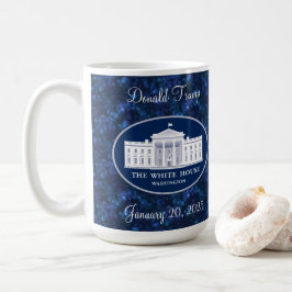Donald Trumps invigningdag & Vita huset Kaffemugg