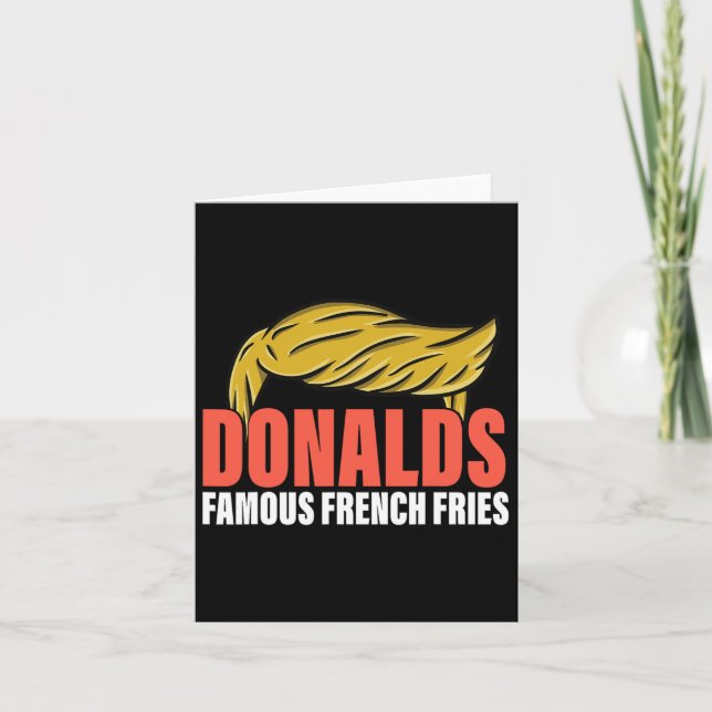 Donalds Berömd Fransk Fries gör Fransk Fries Gre Kort (Framsida)