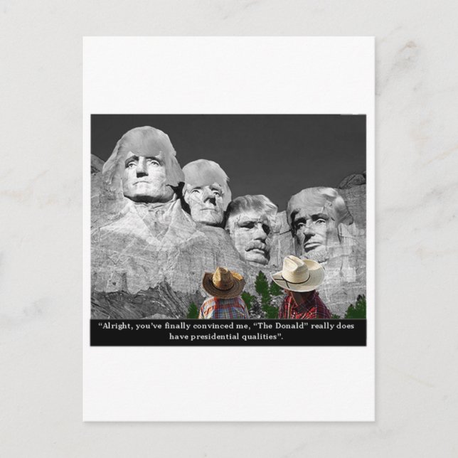 "Donald's Presidental QuTIES" Vykort (Framsida)