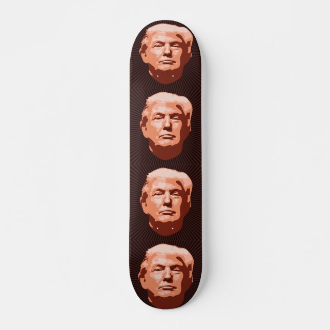DONALT TRUMP MINI SKATEBOARD BRÄDA 18,5 CM (Framsida)