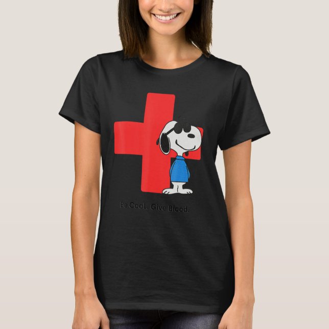 Donate Blood Be CooL Give Blood T Shirt (Framsida)