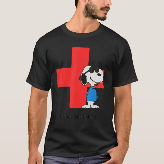 Donate Blood Be CooL Give Blood T Shirt (Framsida)