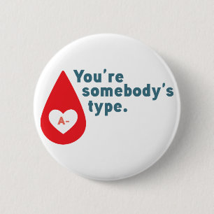Donate Blood typ A Rh- Du är någons typ Knapp