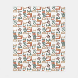 Donate Life BOHO Fleecefilt