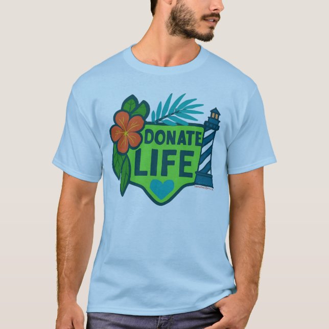 Donate Life NC Tropisk T Shirt (Framsida)