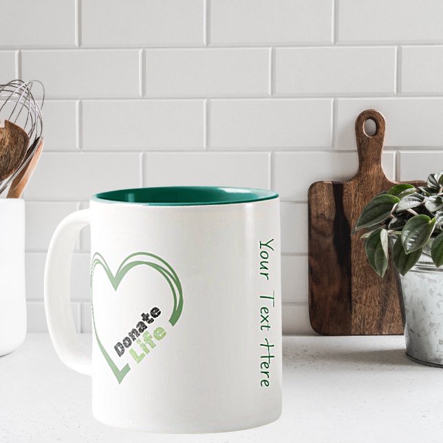 Donate Life Organ Donor Awareness Ceramic Mugg (Skapare uppladdad)