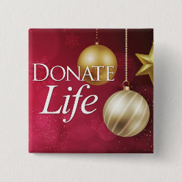 Donate Life, organdonation, lapel pin. Knapp