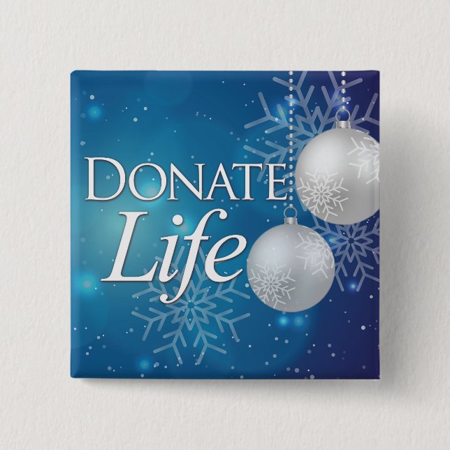 Donate Life, organdonation, lapel pin. Knapp (Framsida)