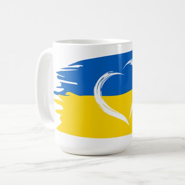 Donate Ukraina  Kaffemugg (Framsida vänster)