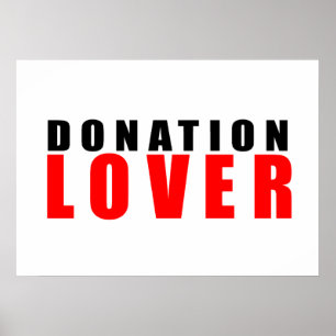 Donation älskare poster