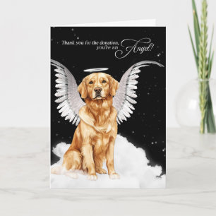 Donation av Golden Retriever-Hund Tack Kort