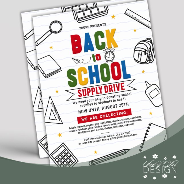 Donation av matningstyp för 3D Back to school Reklamblad (Skapare uppladdad)
