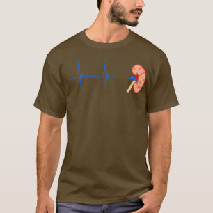 Donation av njurorgan Heartslag EKG Puls T Shirt