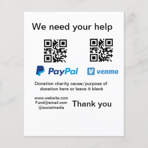 Donation Collection-tipsen burk lägger till q r na