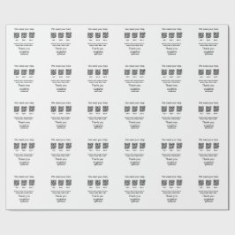 Donation Collection-tipsen burk lägger till q r na Presentpapper