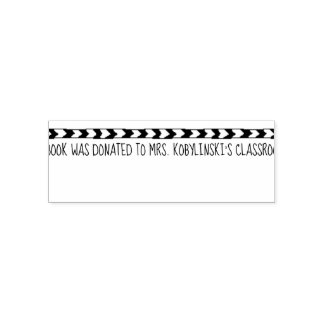 Donation från Classroom Bok Frimärke Självfärgande Stämpel