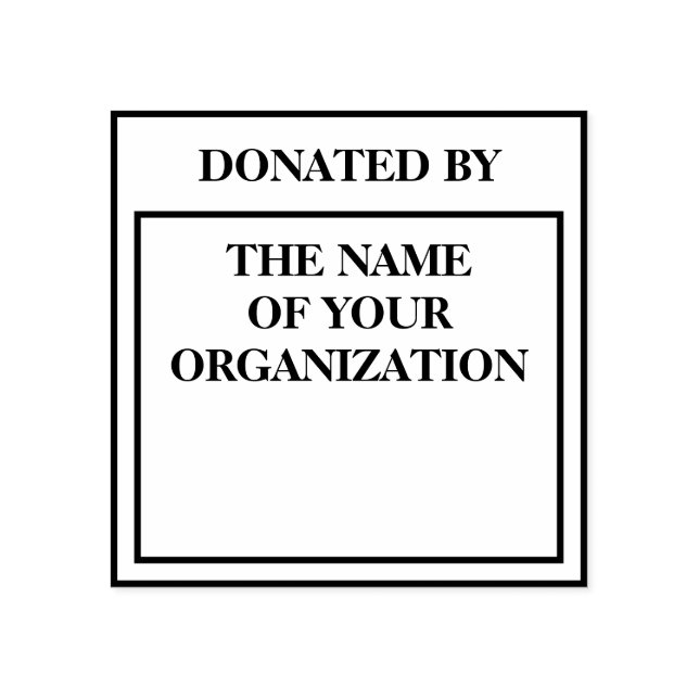 Donation från frimärke på torget bok stämpel (Tryck)