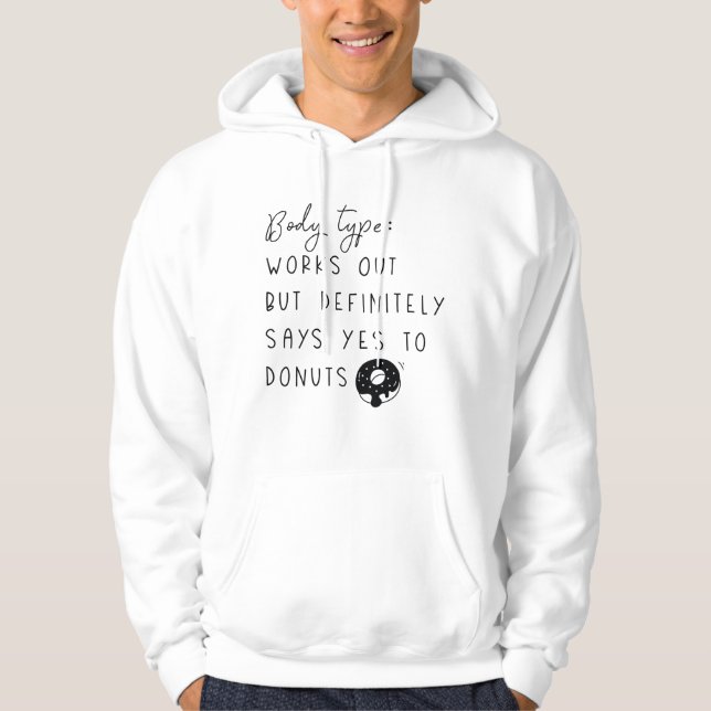 Donationer av kroppstyp hoodie (Framsida)
