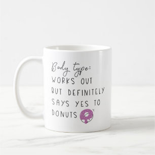 Donationer av kroppstyp kaffemugg