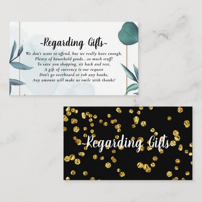 Donationskort från Eucalyptus Honeymoon Tilläggskort (Fram/baksida)