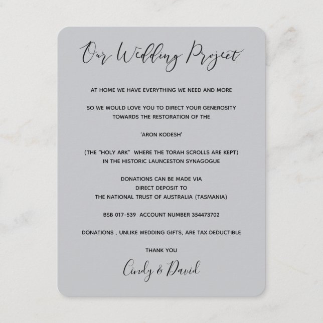 Donationskort - Romantisk Skog Tilläggskort (Framsida)