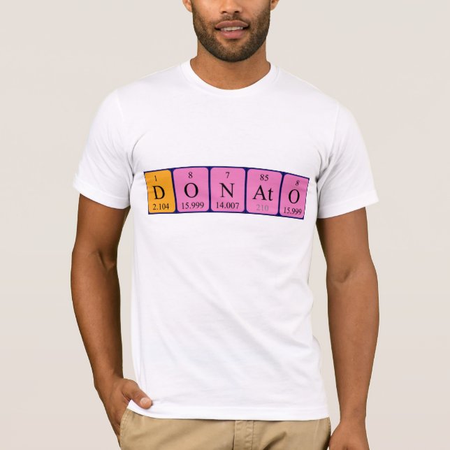 Donato periodiskt återkommande skjorta bord namn t-shirt (Framsida)