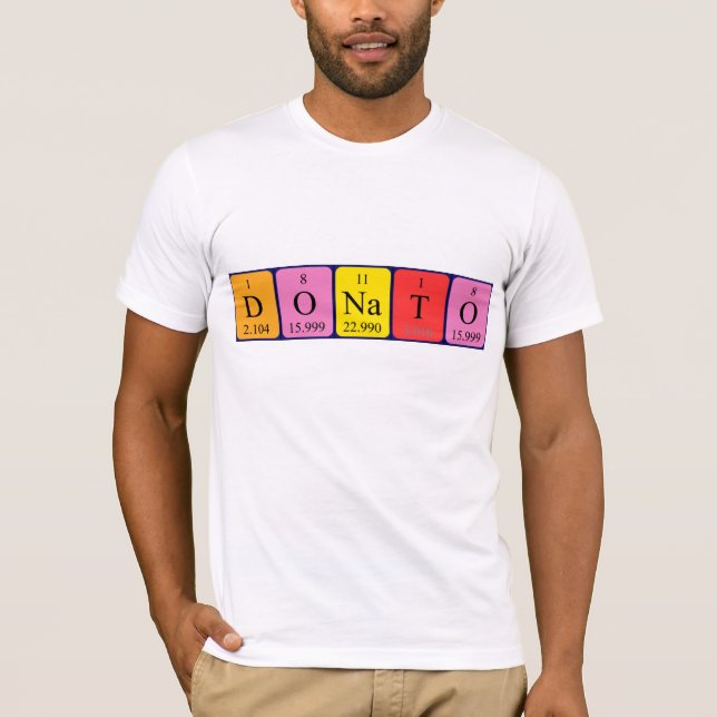 Donato periodiskt återkommande skjorta bord namn t shirt (Framsida)