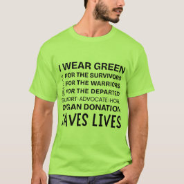 Donator Medvetenhet Stolthet Stöd Tacksam Unisex T Shirt