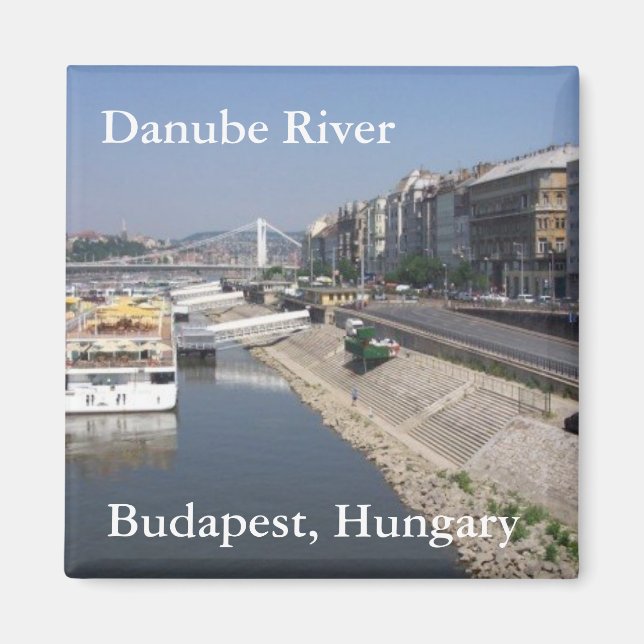 Donau, Budapest, Ungern Magnet (Framsidan)