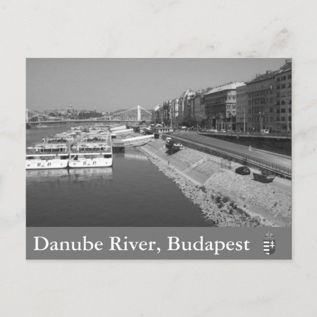 Donau, Budapest, Ungern Vykort (Framsida)
